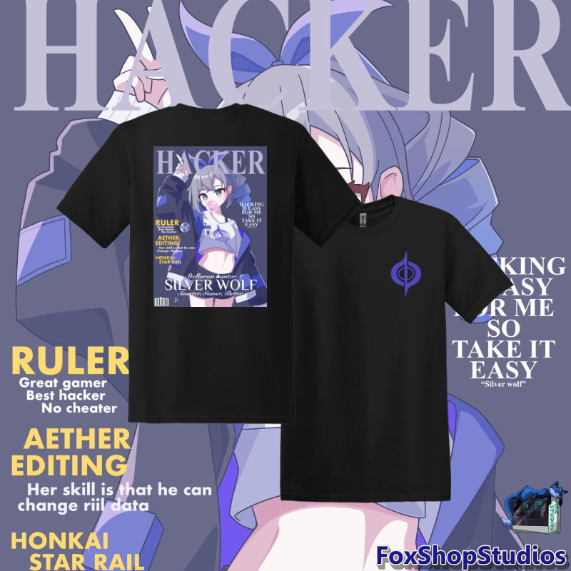 Honkai Star Rail Silver Wolf Streetwear Tshirt series 01